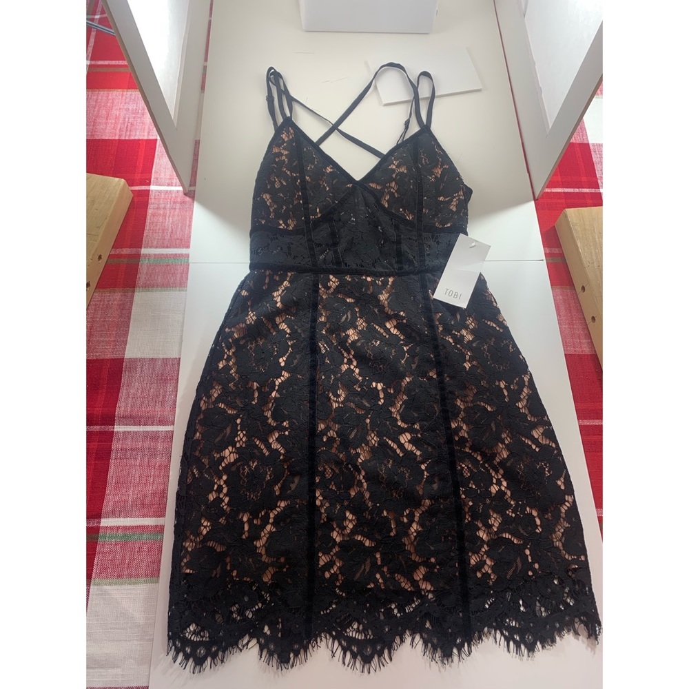 Black mini dress from Tobi